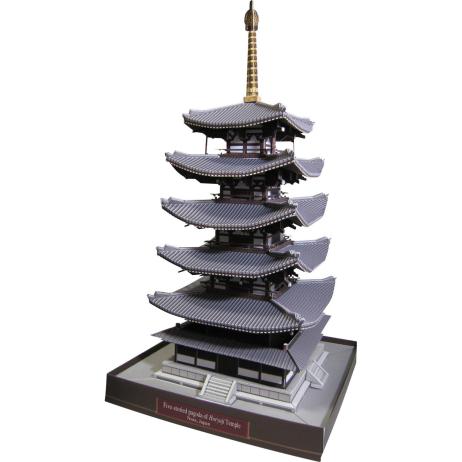 日本法隆寺五重塔